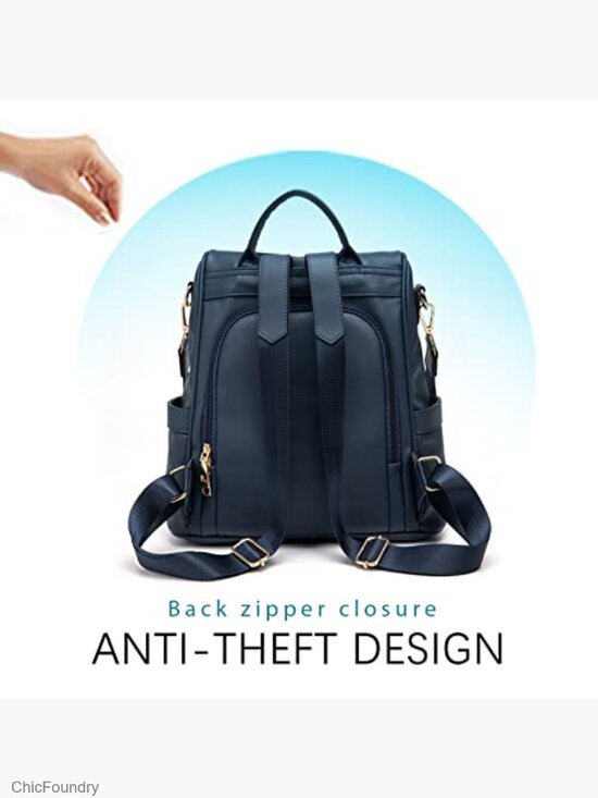 PU Leather Anti-theft Fashion Backpack Purse Casual Shoulder Bag Satchel Laptop main image 5